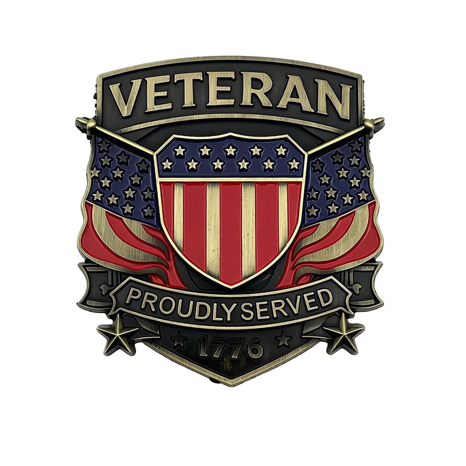 Veteran Car Badge - Drive With Pride. Honor The Brotherhood