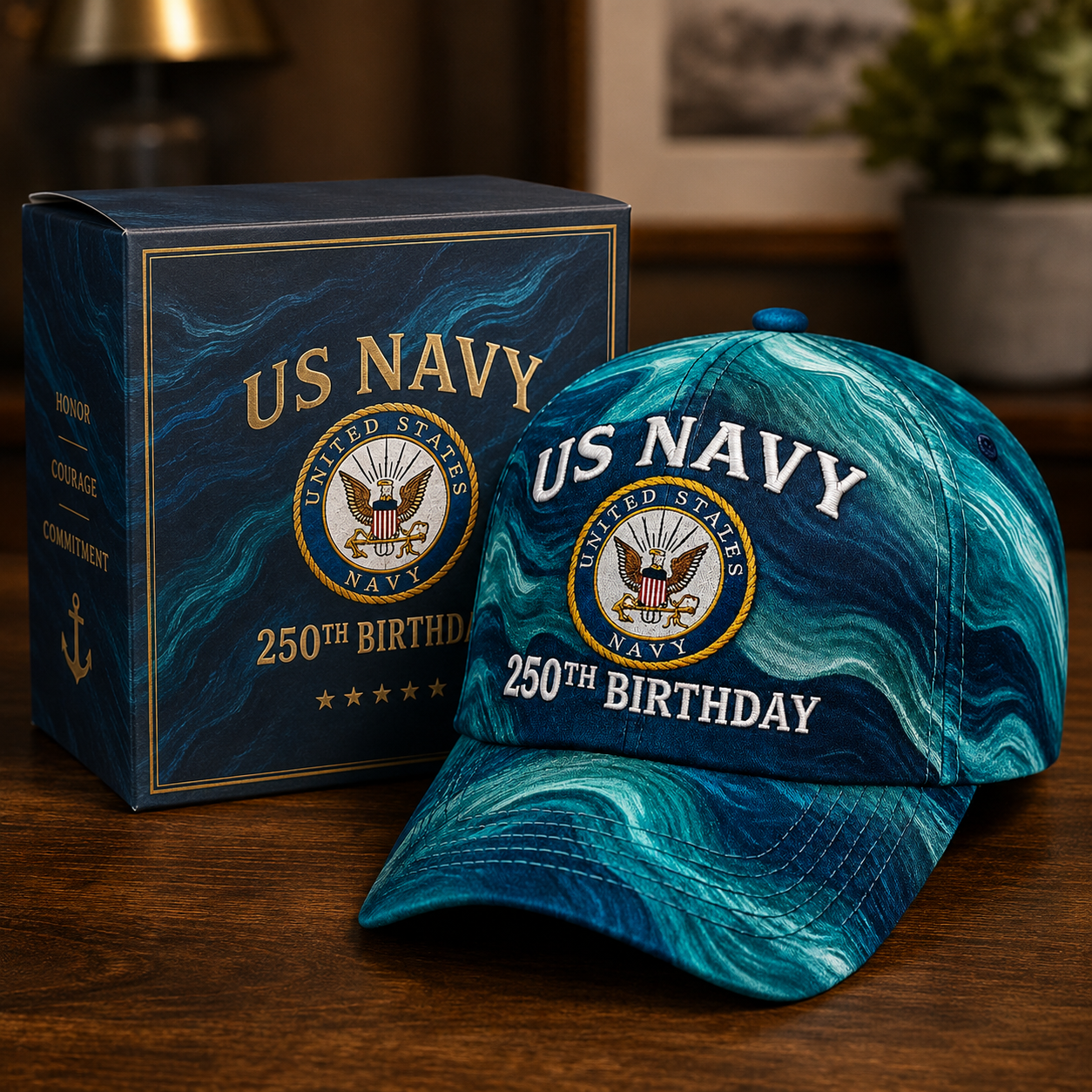 🔥US Navy 250th Birthday Commemorative Embroidered Cap 🇺🇸⚓