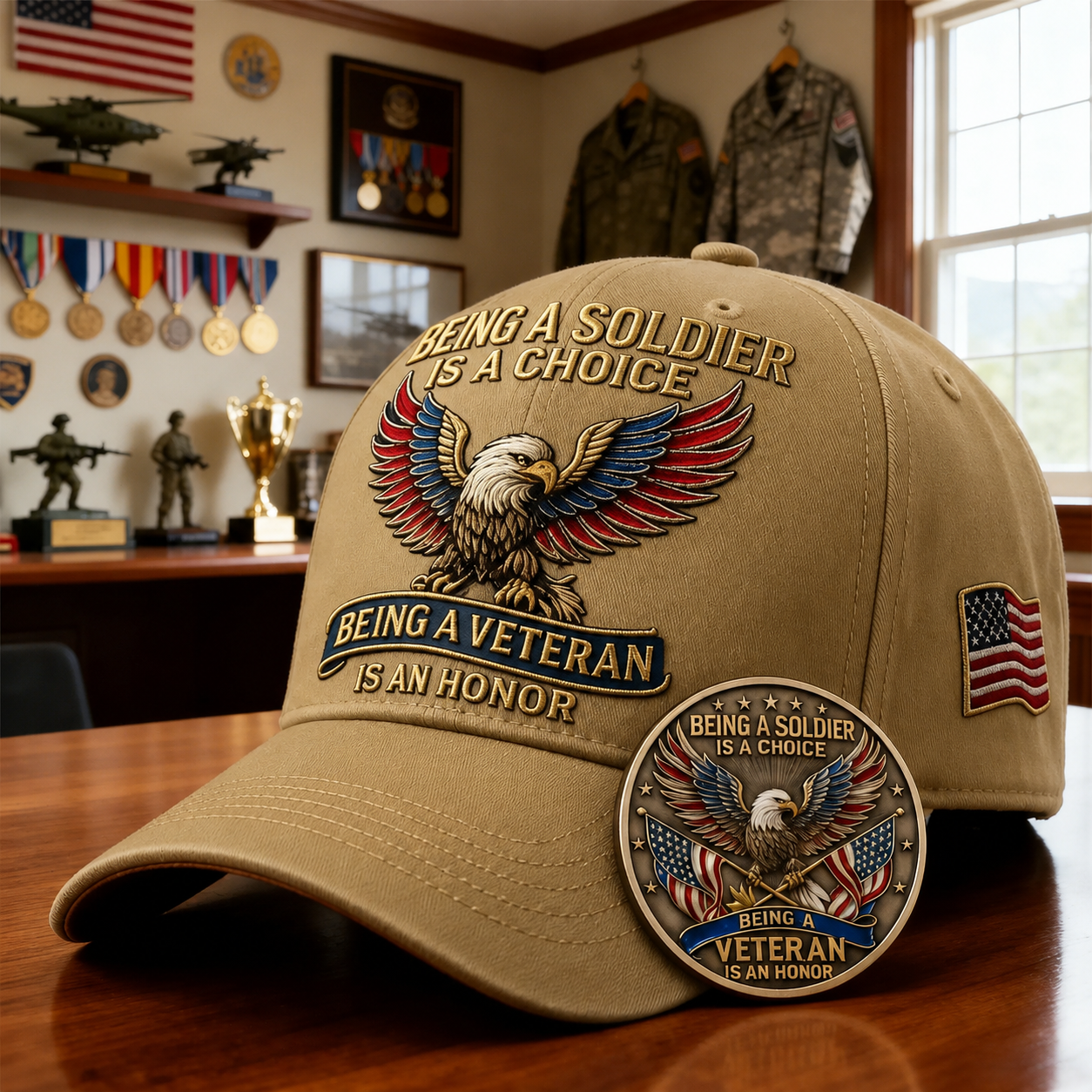 🦅 “Being a Soldier, Being a Veteran” Commemorative Cap-🔥Buy 2 Get Free Shipping🚛