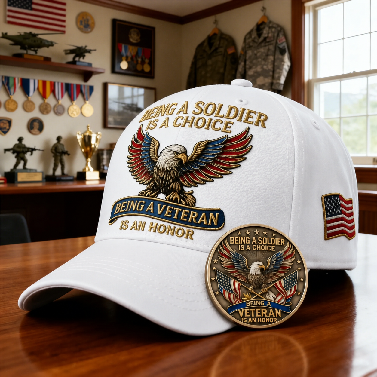 🦅 “Being a Soldier, Being a Veteran” Commemorative Cap-🔥Buy 2 Get Free Shipping🚛