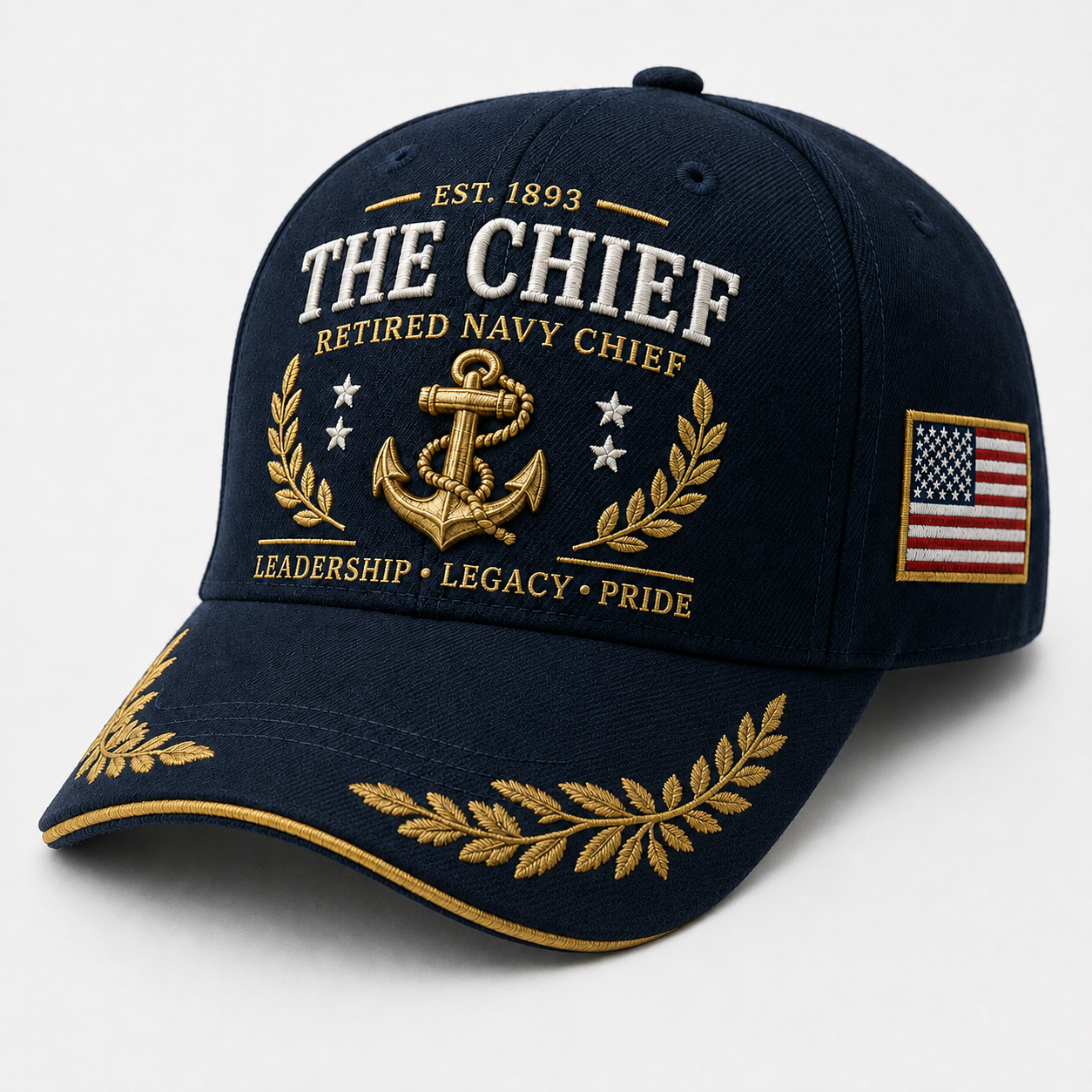 🇺🇸 The Chief Retired Navy Chief Commemorative Cap & Honor Coin – Leadership • Legacy • Pride ⚓ - 🔥Buy 2 Get Free Shipping🚛