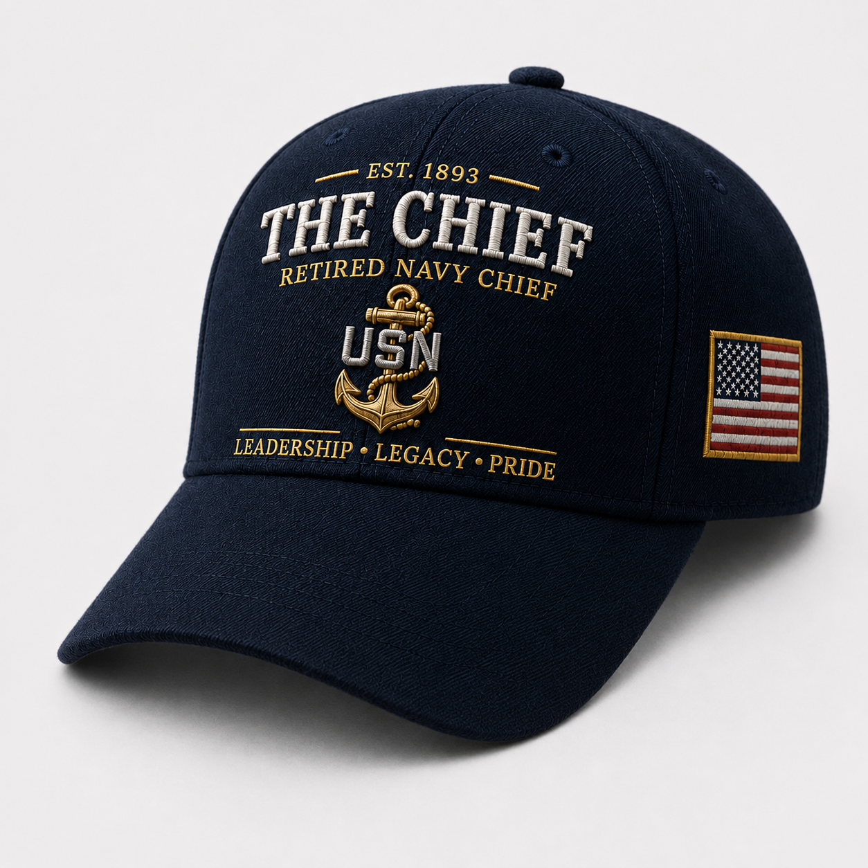 🇺🇸 The Chief – Retired U.S. Navy Chief Commemorative Cap & Honor Coin – Leadership • Legacy • Pride ⚓ – 🔥Buy 2 Get Free Shipping🚛