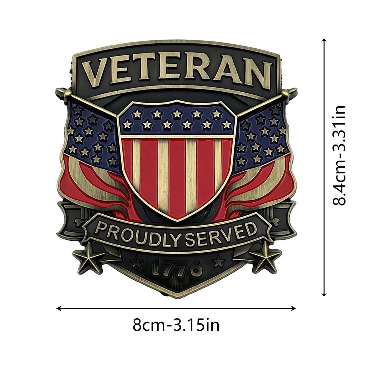 Veteran Car Badge - Drive With Pride. Honor The Brotherhood