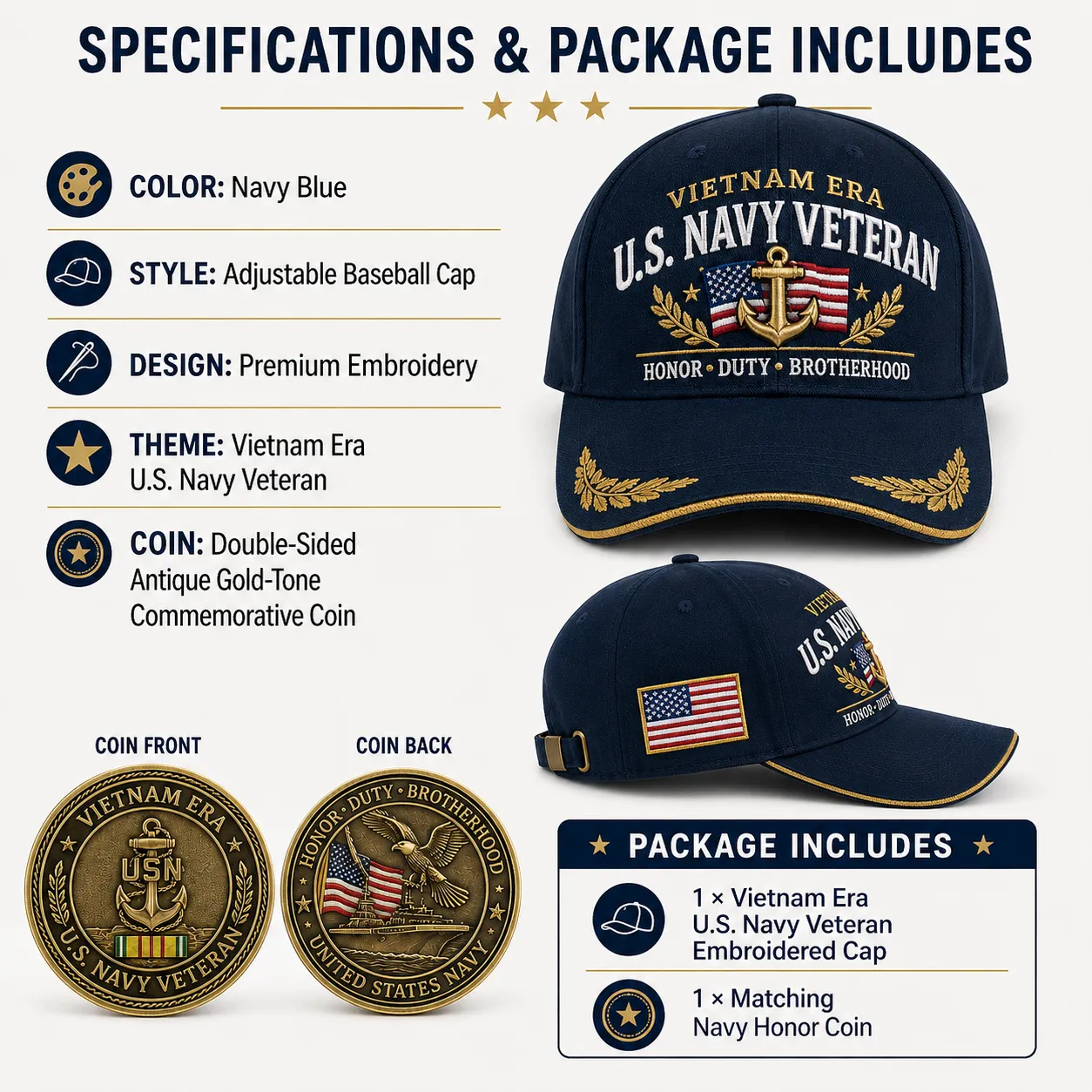 Specifications and Package Includes