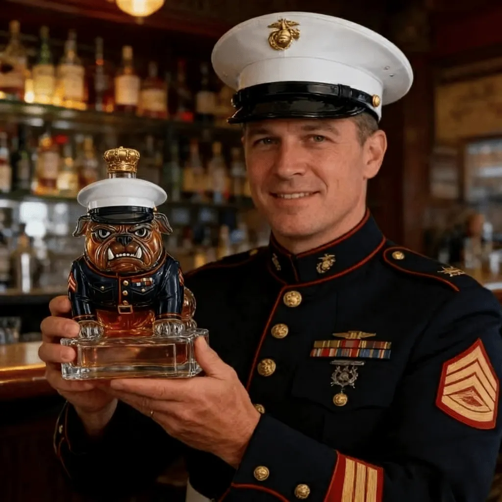 REVEL IN THE GLORY: THE 250th ANNIVERSARY DEVIL DOG WHISKEY BOTTLE 👑-Buy 2 Get Free Shipping🚛