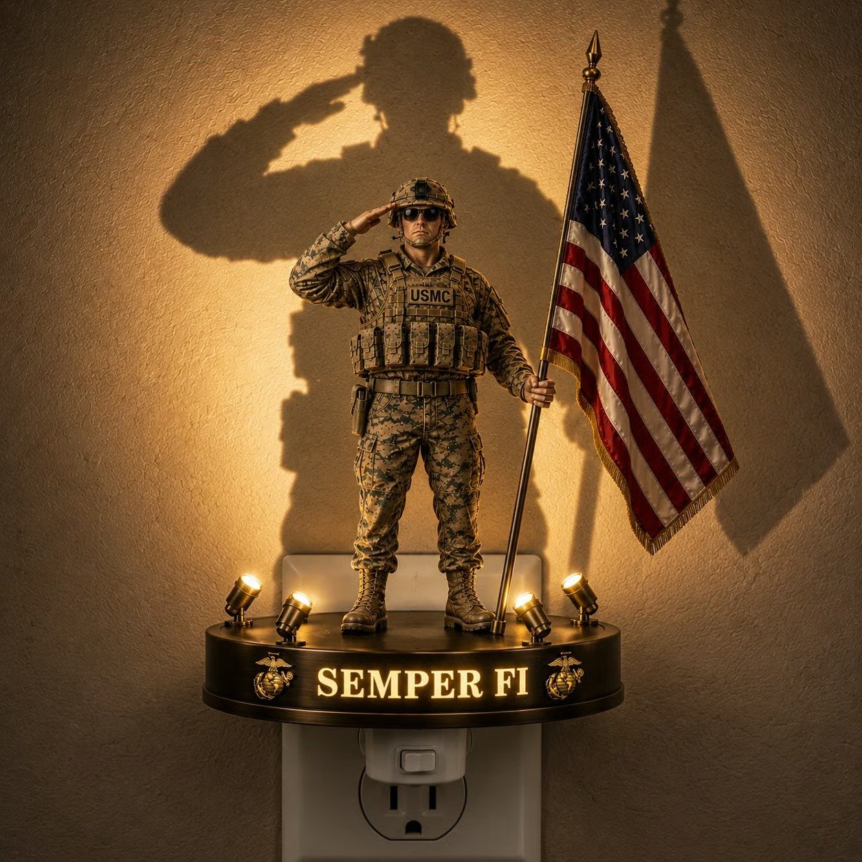 USMC Semper Fi Shadow Night Light-🔥Buy 2 Get Free Shipping🚛