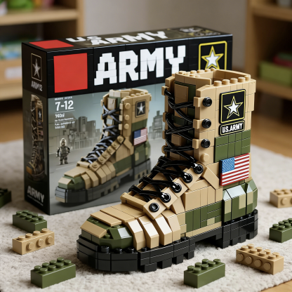 U.S. Military 250th Anniversary Commemorative Building Blocks - 100% Made in the USA