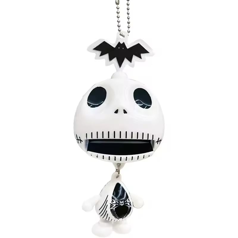 Funny Pull String Skull for Car Key Rings Purse Handbag Backpack Gifts