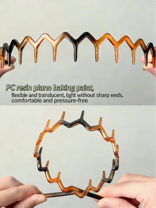 2‑Piece Big Wavy Hair Hoops, Explosion‑Proof & Durable