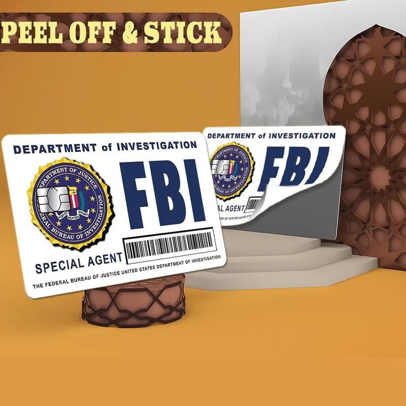 🔥Last Day 49% OFF - Secret Agent Card Skins Kit: FBI/ICE Designs  • Cosplay & Gift Stickers