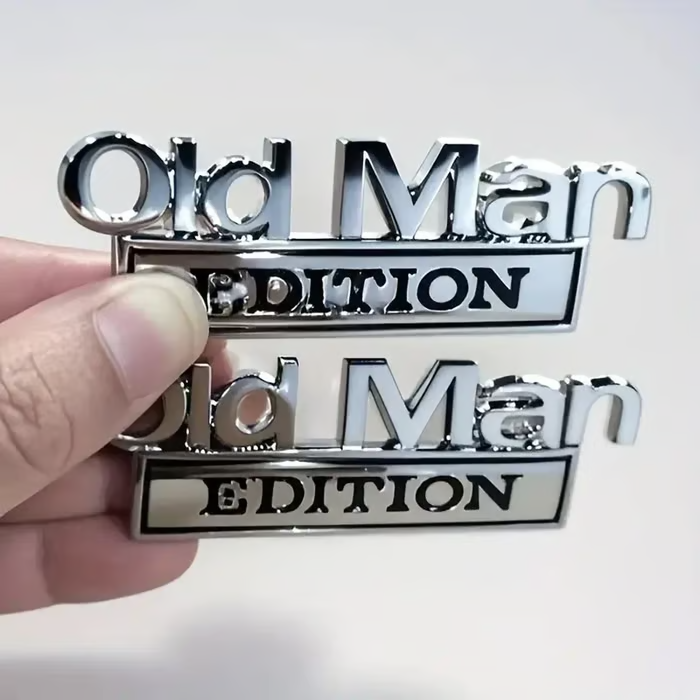 (🌲EARLY CHRISTMAS SALE - 49% OFF) 🎁Old Man Edition Car Emblem-BUY 3 GET EXTRA 20% OFF