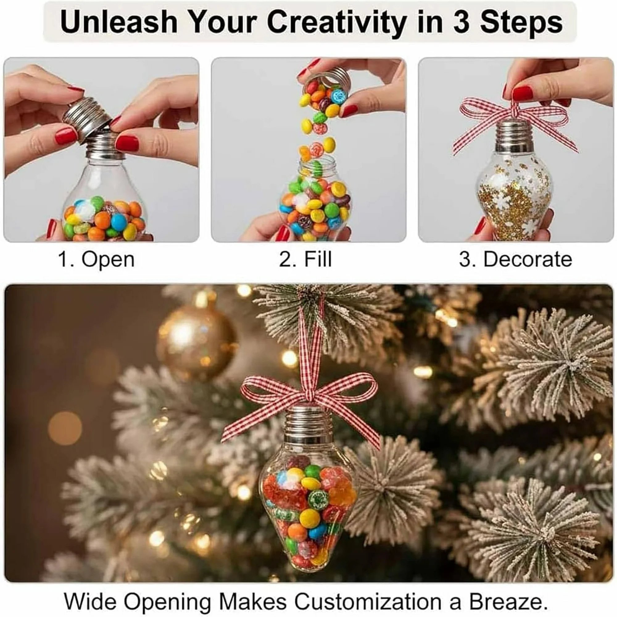 🔥Last Day 49% OFF💡DIY Christmas Gift Light Bulb Decorations