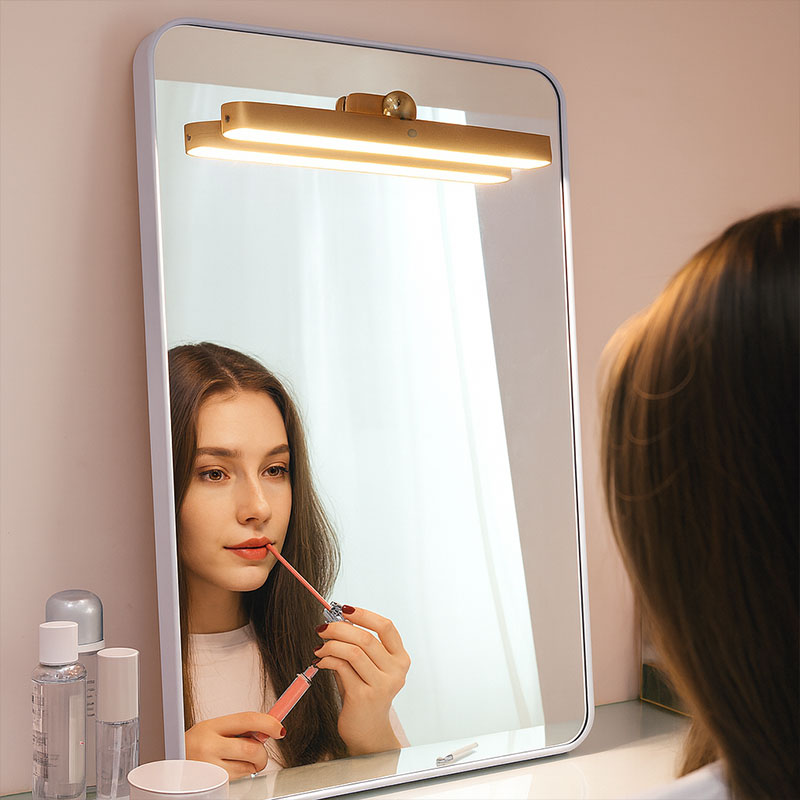 USB Rechargeable Wooden Magnetic Wall Lamp: Soft Eye-Friendly Lighting & Elegant Wooden Aesthetic