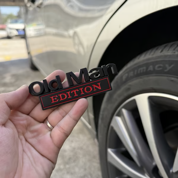 (🌲EARLY CHRISTMAS SALE - 49% OFF) 🎁Old Man Edition Car Emblem-BUY 3 GET EXTRA 20% OFF