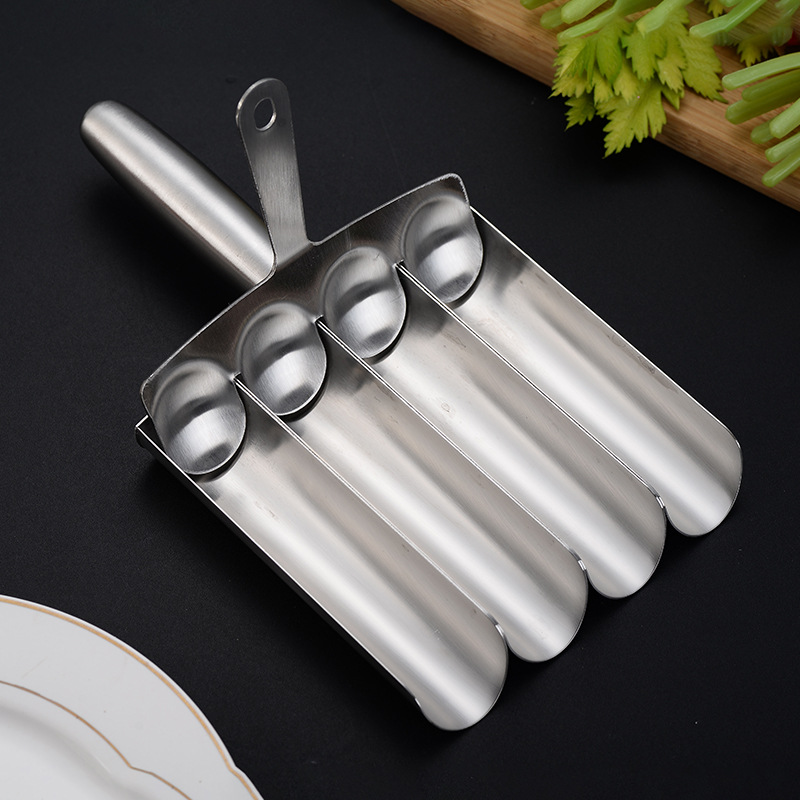 Stainless Steel Meatball Maker Tool: Quick & Uniform Shaping