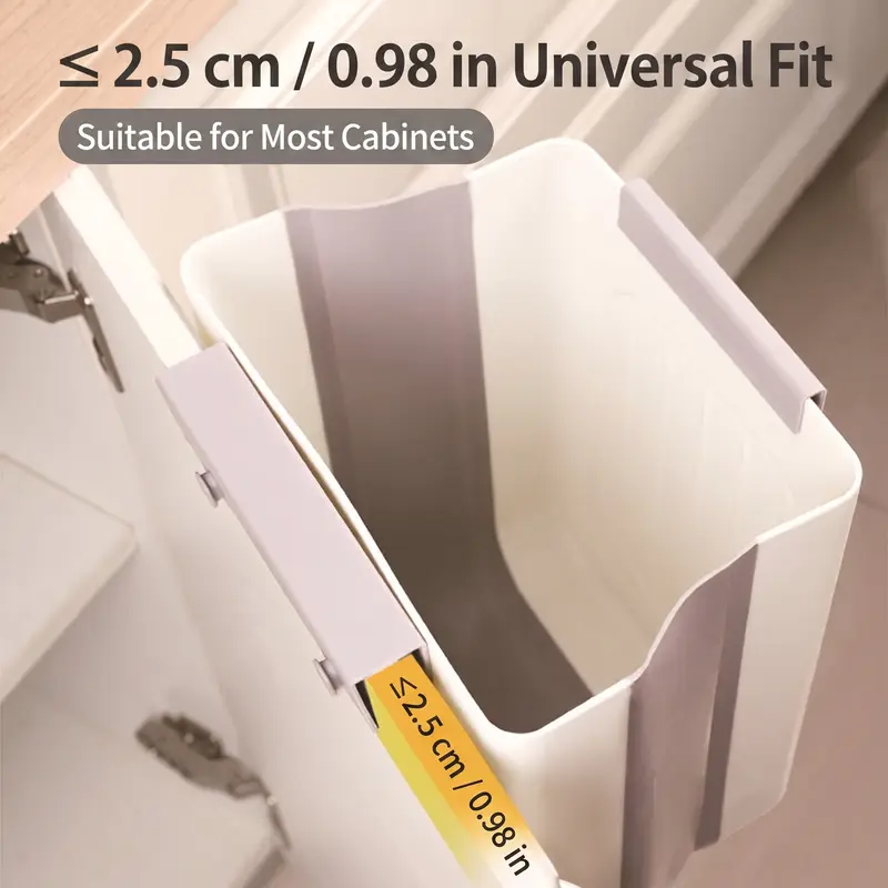 Collapsible Hanging Kitchen Trash Can Foldable Trash Can Cabinet Hanging 