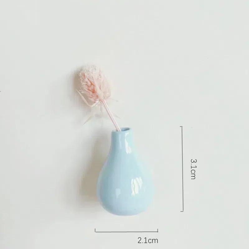 🔥Last Day Promotion - 49% OFF🎁Mini Ceramics Vase Fridge Magnet🌸