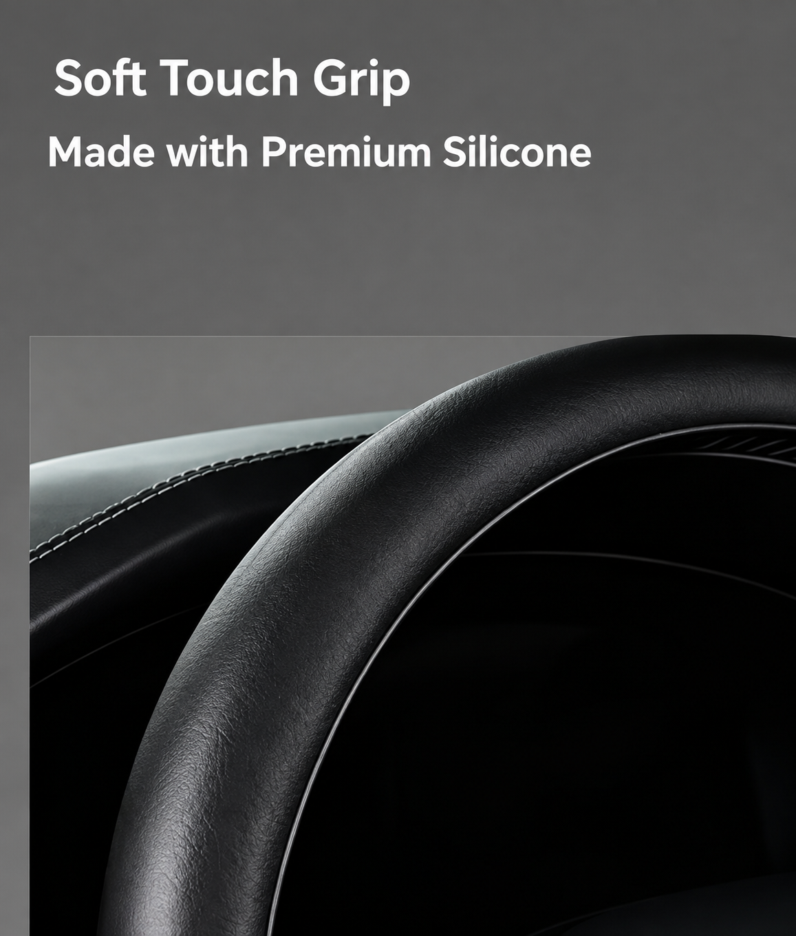 Universal Silicone Steering Wheel Cover, Non-Slip Soft Grip All Season Car Steering Wheel Protector