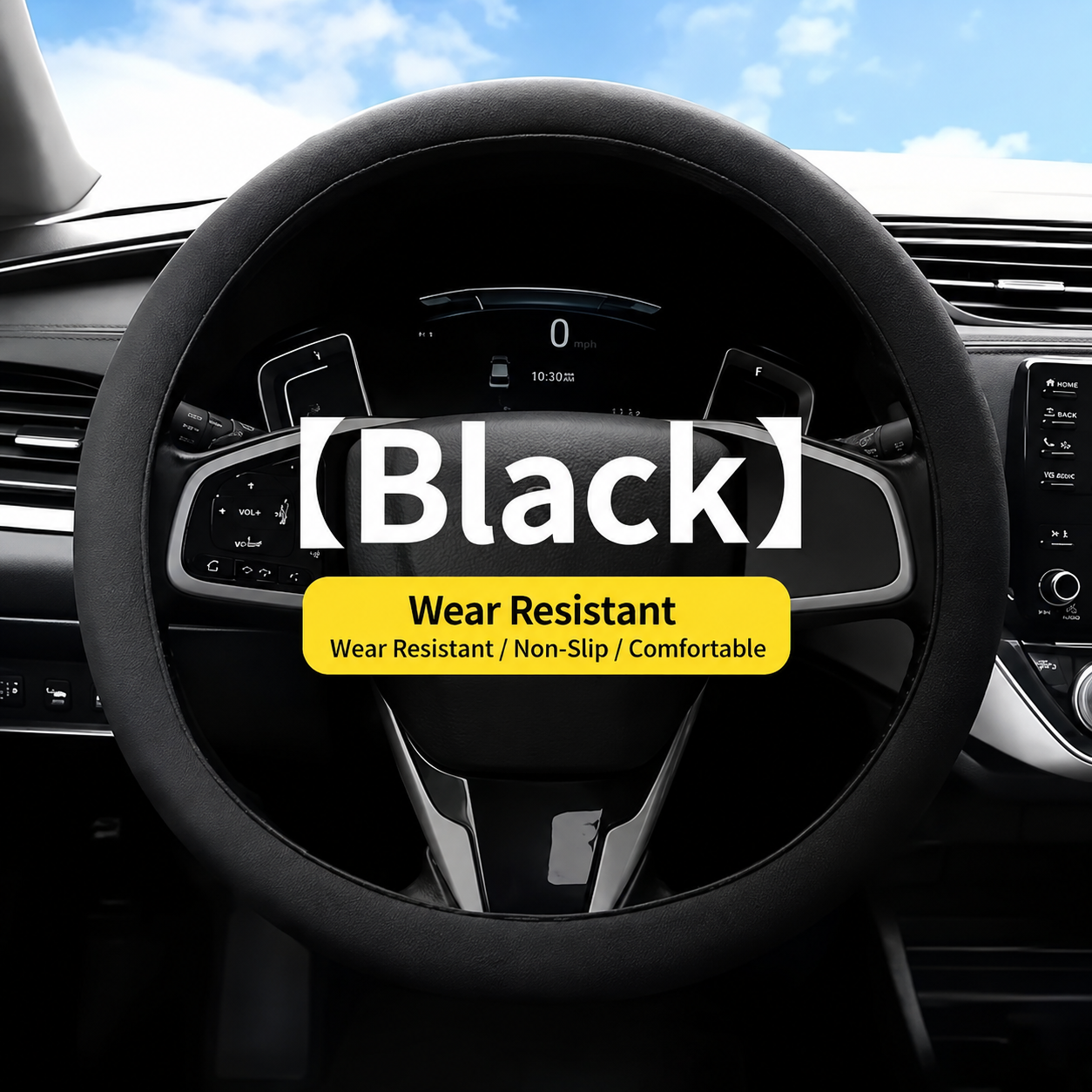 Universal Silicone Steering Wheel Cover, Non-Slip Soft Grip All Season Car Steering Wheel Protector