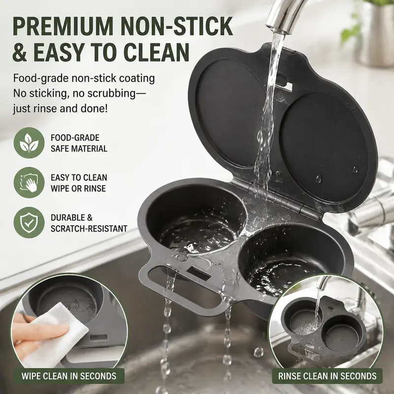 Easy to Clean Microwave Egg Steamer Mold BPA‑Free,Food‑Grade Plastic PP Material