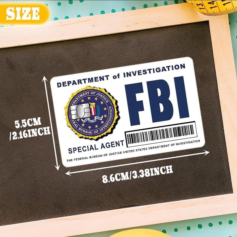 🔥Last Day 49% OFF - Secret Agent Card Skins Kit: FBI/ICE Designs  • Cosplay & Gift Stickers