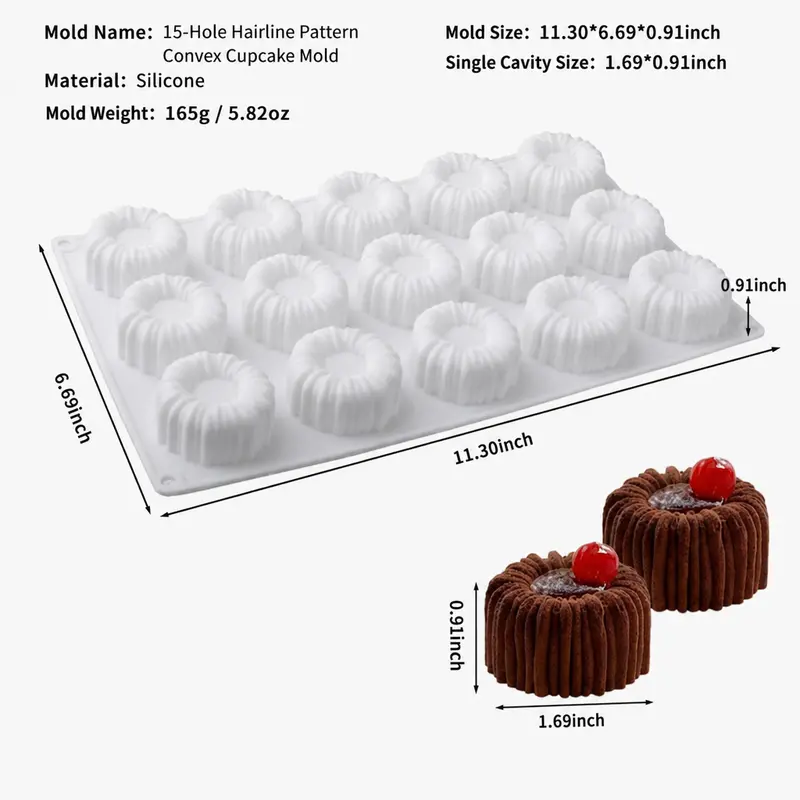 Sunflower-Patterned Round Hand-Press Mooncake Mold, French-Style Lace Pastry Mold