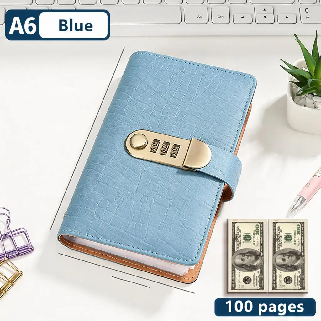 100-Transparent-Pocket Currency Collectors Album, Top-Grade PU Leather