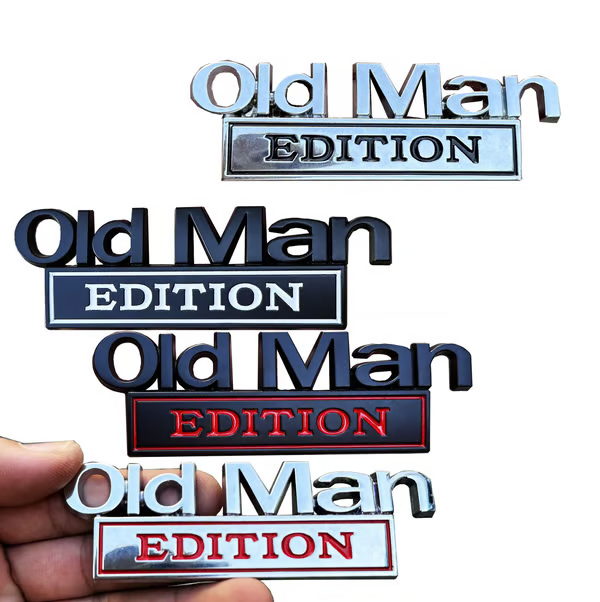 (🌲EARLY CHRISTMAS SALE - 49% OFF) 🎁Old Man Edition Car Emblem-BUY 3 GET EXTRA 20% OFF