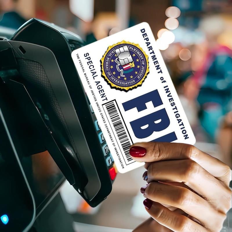 🔥Last Day 49% OFF - Secret Agent Card Skins Kit: FBI/ICE Designs  • Cosplay & Gift Stickers