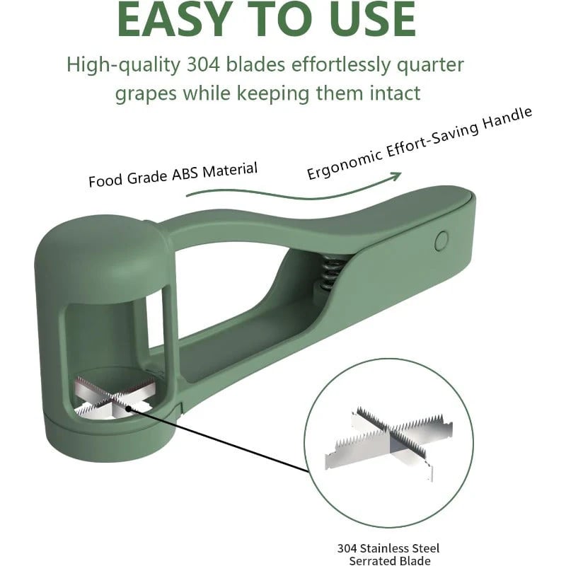 (🌲Early Christmas Sale- 49% OFF) Quick Fruit Quarter Cutter for Toddlers