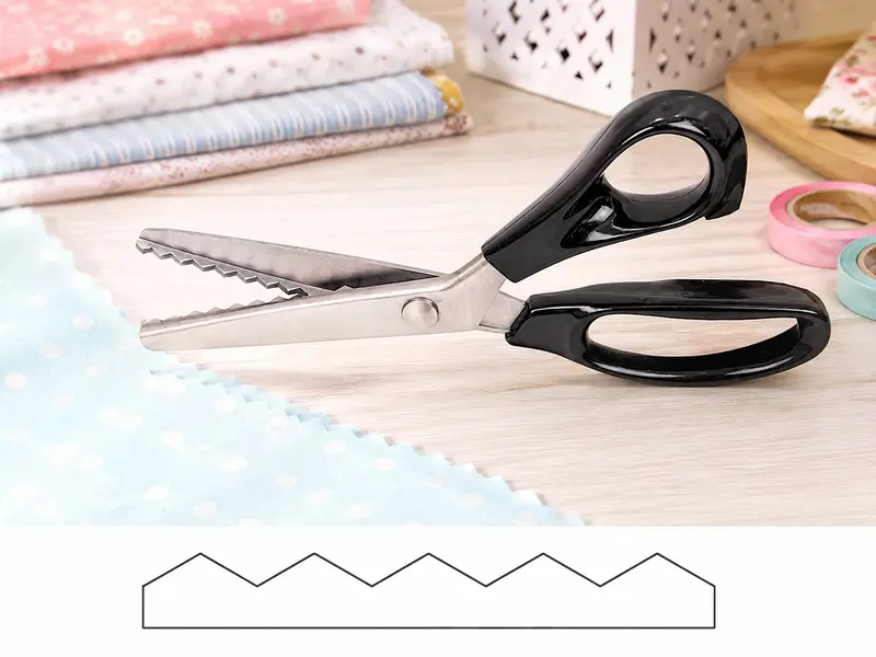 Stainless Steel Zig Zag Pinking Shears with Serrated Teeth 