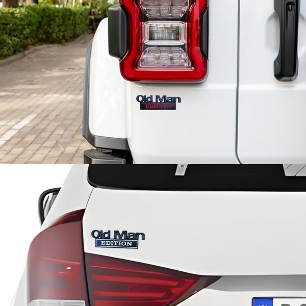 (🌲EARLY CHRISTMAS SALE - 49% OFF) 🎁Old Man Edition Car Emblem-BUY 3 GET EXTRA 20% OFF