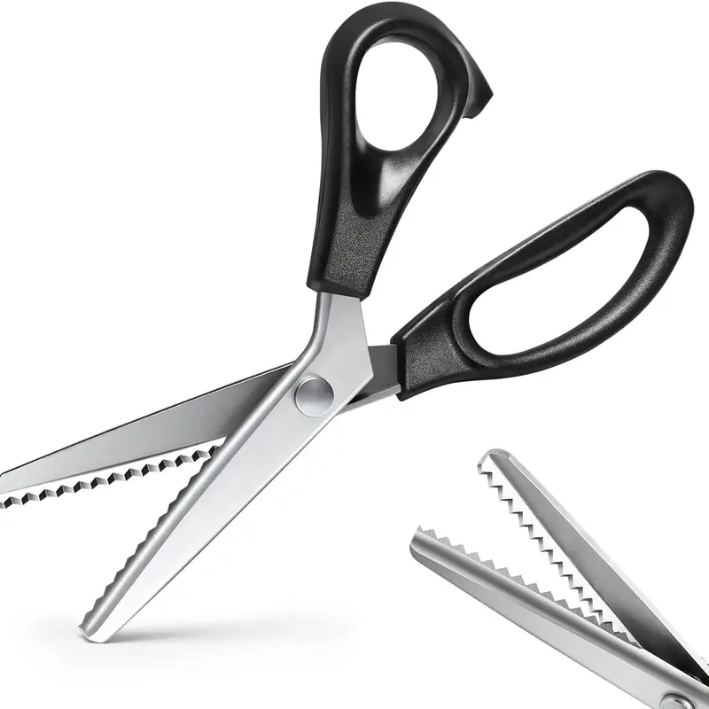 Stainless Steel Zig Zag Pinking Shears with Serrated Teeth 