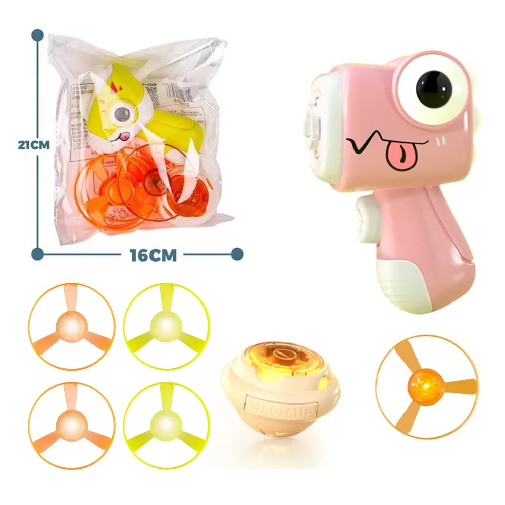 (🌲Early Christmas Sale - 49% OFF) Luminous Gyroscope Frisbee Launcher-Buy 2 Free Shipping