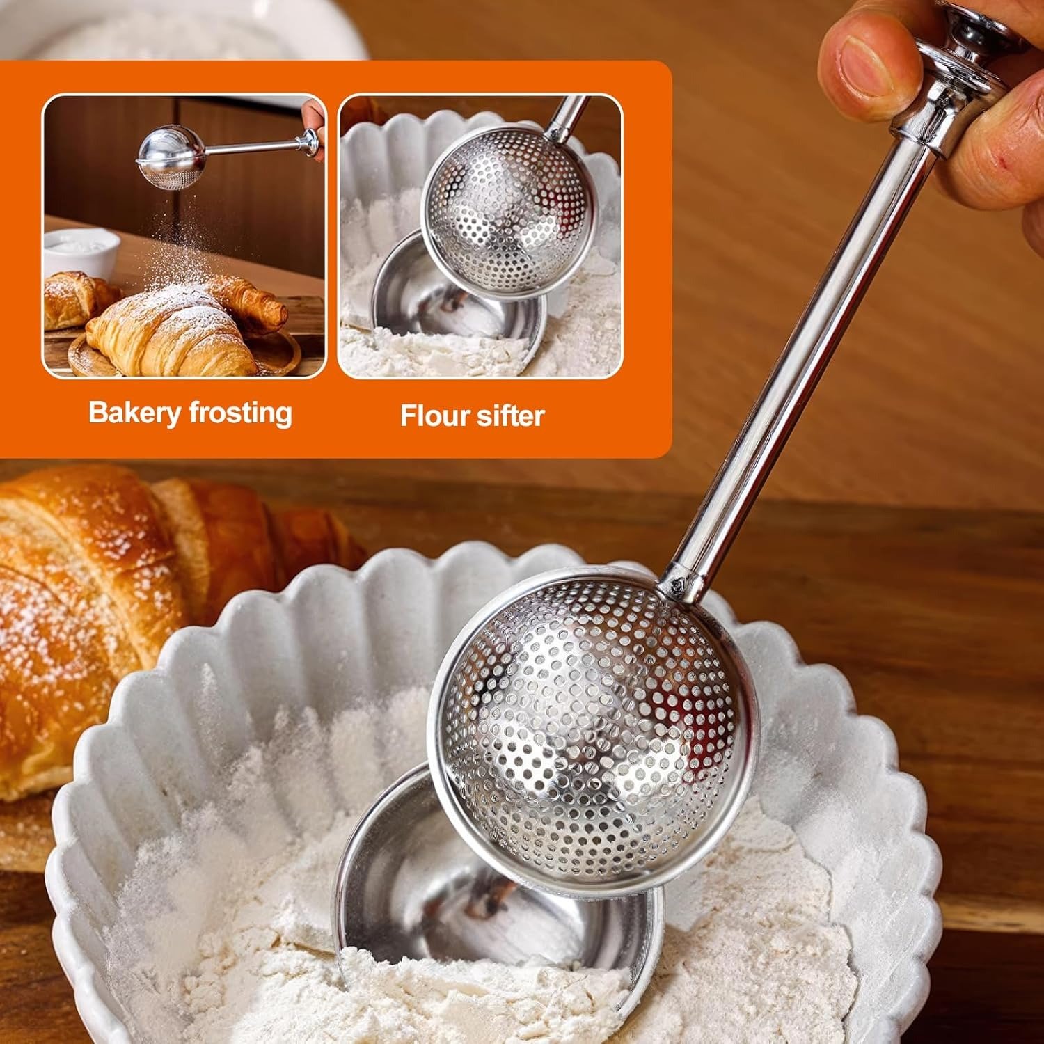 🔥LAST DAY 49% OFF - Multifunctional Stainless Steel Powder Sifter