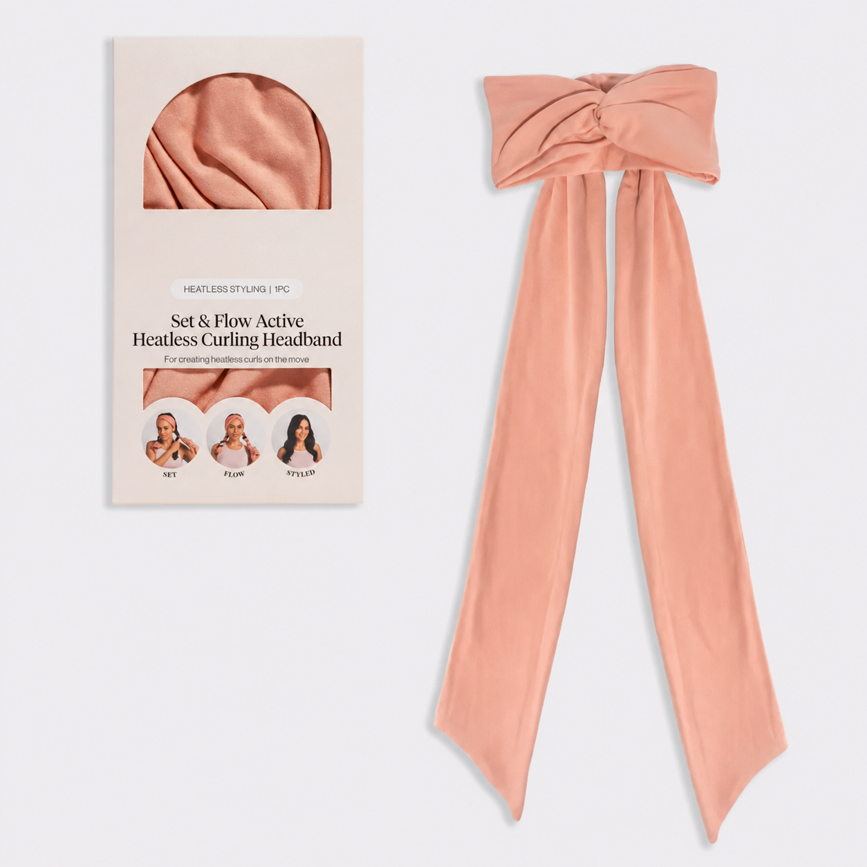 Terracotta Set & Flow Active Curling Headband