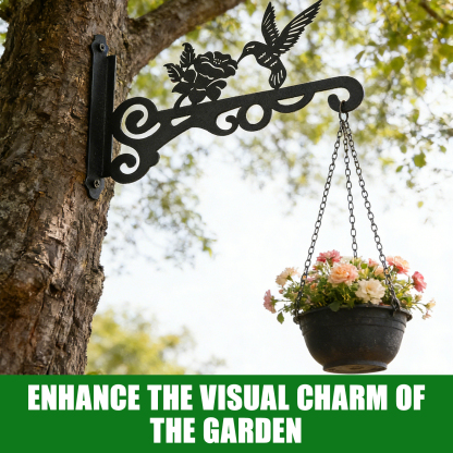 urorentea 4 Pack Hanging Plant Brackets, 10 inch Wall Hooks Metal Plant Hangers for Indoor & Outdoor, Heavy Duty Plant Hooks for Hanging Plants, Bird Feeder, Wind Chime, Lantern