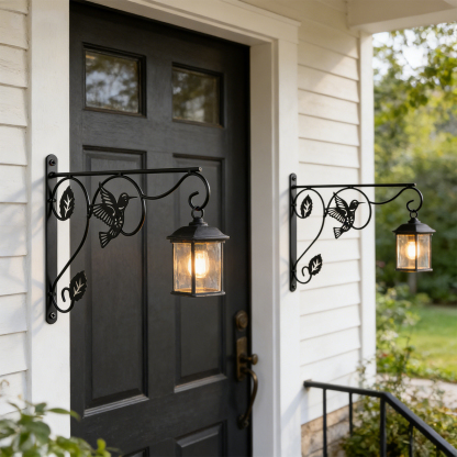 urorentea 4 Pack Hanging Plant Brackets, 12 inch Wall Hooks Metal Plant Hangers for Indoor & Outdoor, Durable Heavy Duty Plant Hooks for Hanging Plants, Bird Feeder, Wind Chime, Lantern