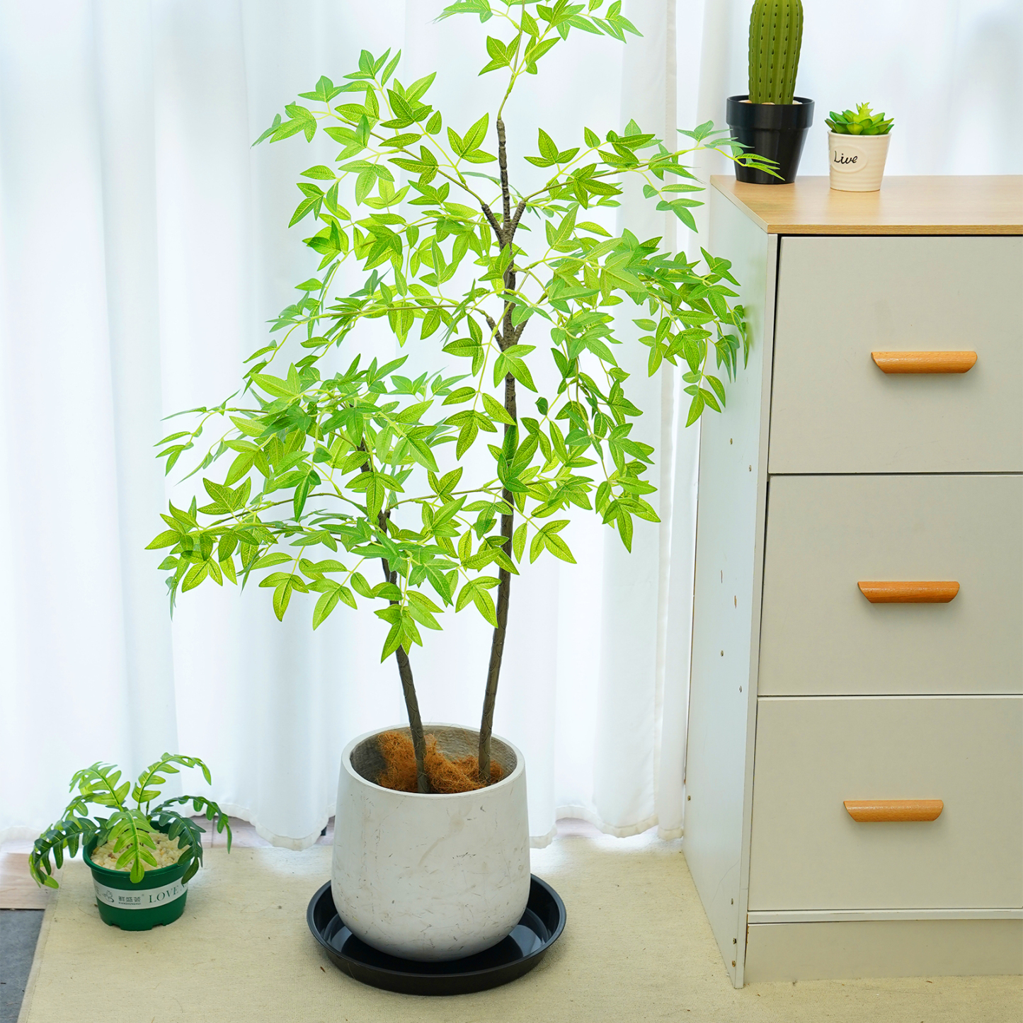 urorentea 8 Pack 14 inch Plastic Plant Saucers, Durable Plant Pot Trays, Large Flower Plant Pot Saucer for Indoor Outdoor Garden