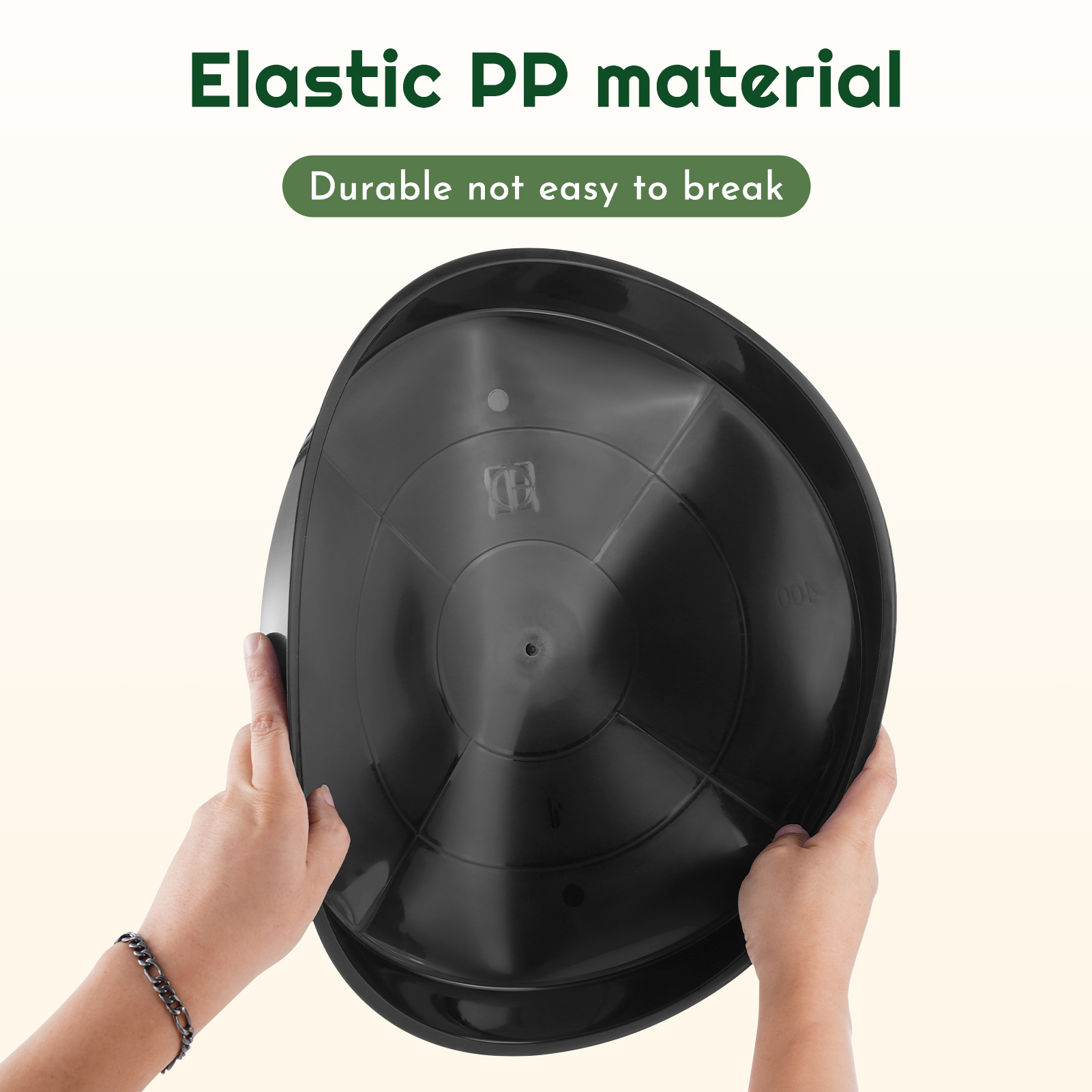 urorentea 6 Pack Plastic Plant Saucers, 16 inch Durable Plant Pot Trays, Plastic Large Flower Plant Pot Saucers Drip Tray for Indoors Outdoors