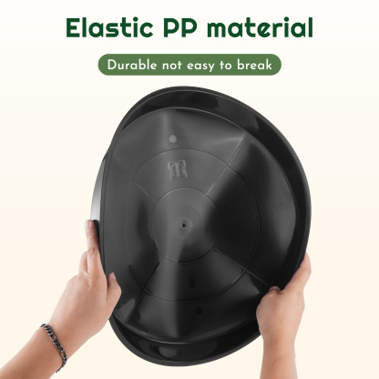 urorentea 6 Pack Plastic Plant Saucers, 16 inch Durable Plant Pot Trays, Plastic Large Flower Plant Pot Saucers Drip Tray for Indoors Outdoors