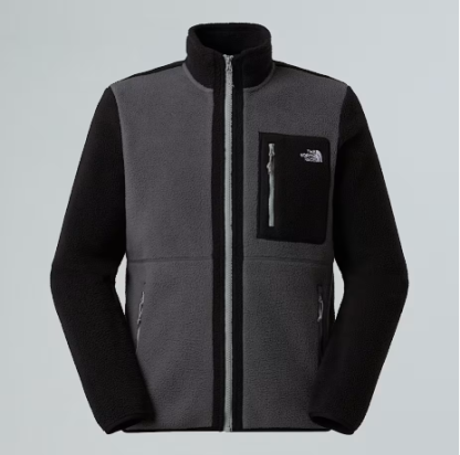 Giacca in pile Yumiori con cerniera integrale da uomo