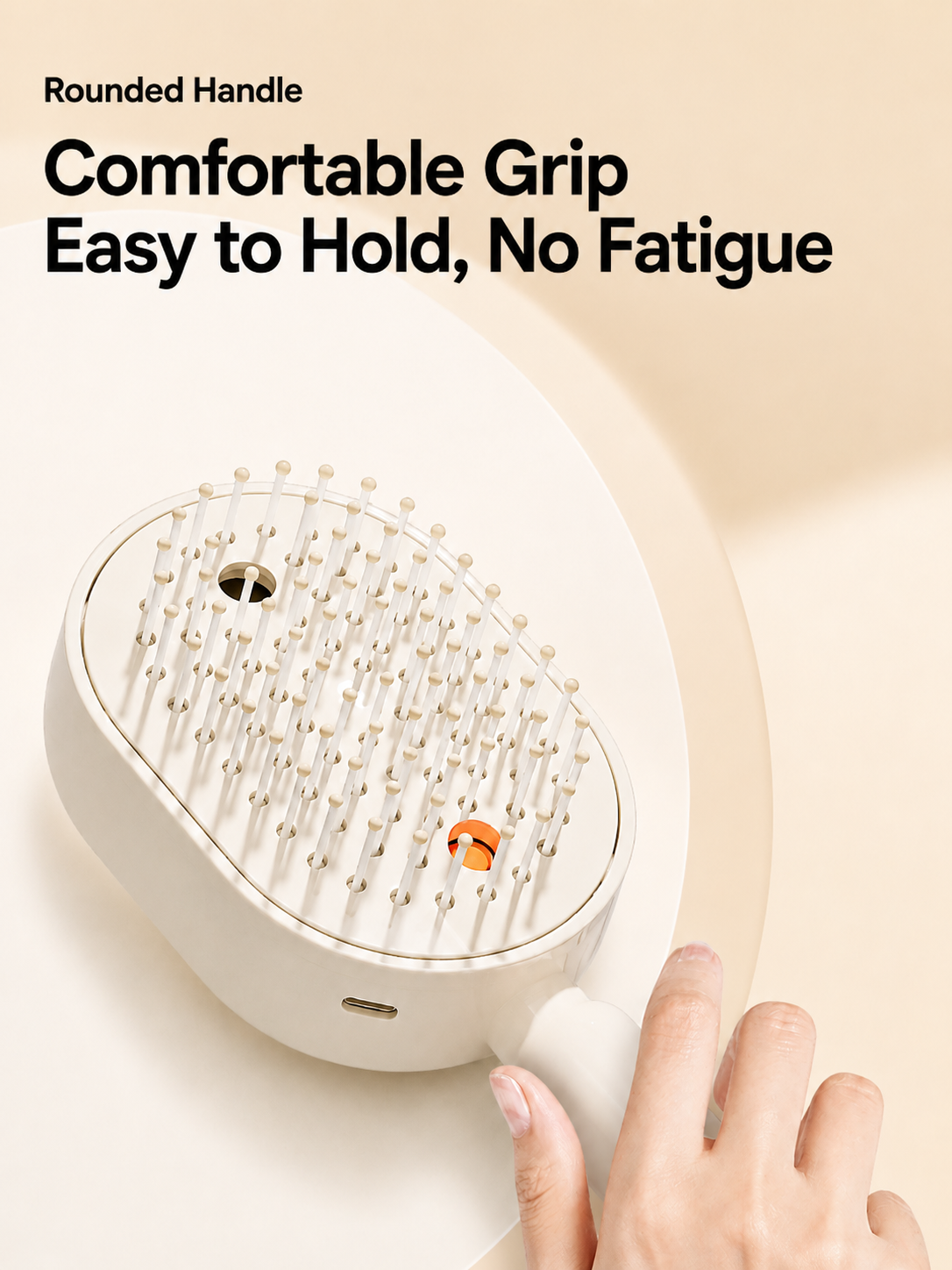 Oil Spray Detangling Comb for Frizz and Tangles