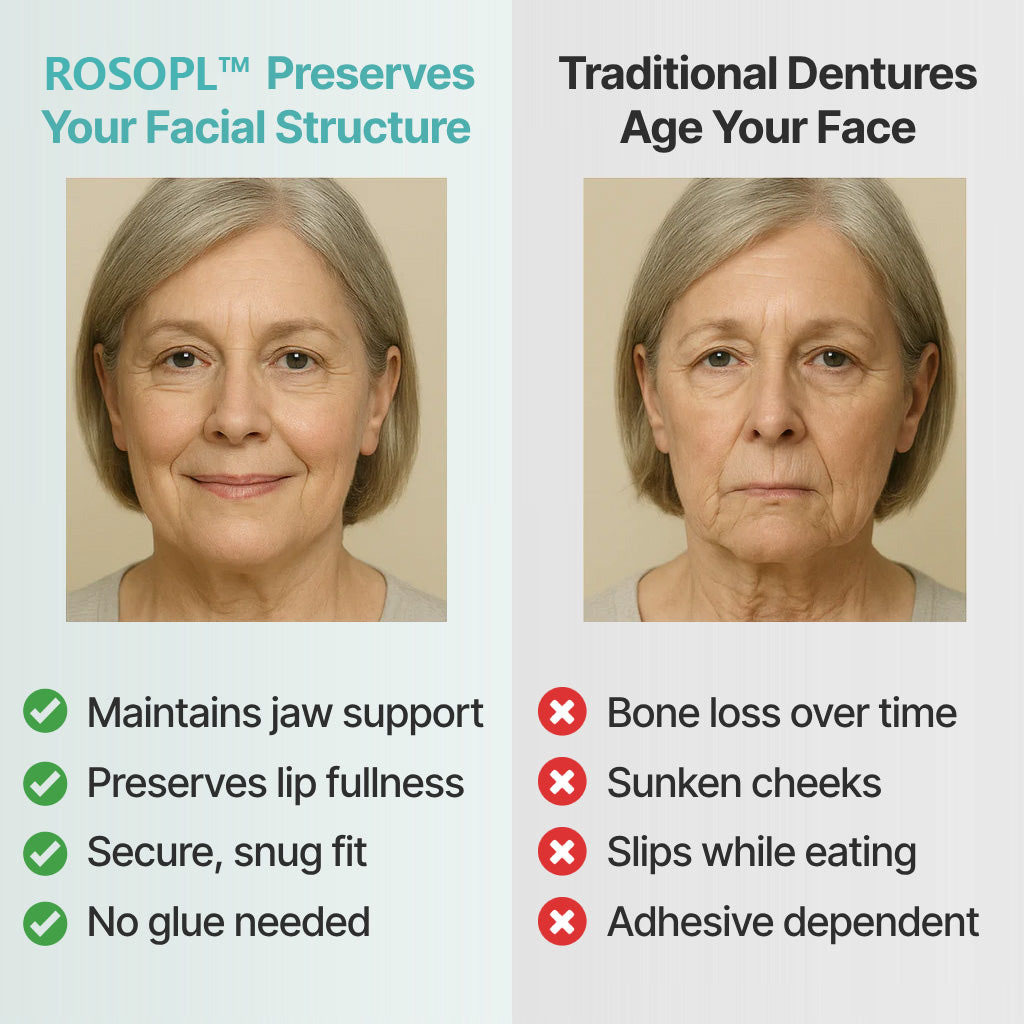 🦷Health America Subsidized Product |ROSOPL™ Custom-Fit Full Functional DenturesMake you more confident