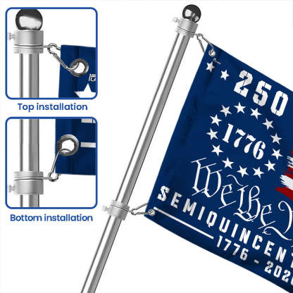 American Flag - America 250th Anniversary We The People Grommet Canvas Flag