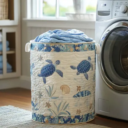 Hot Seller Quilted Laundry Basket | Animals Plants