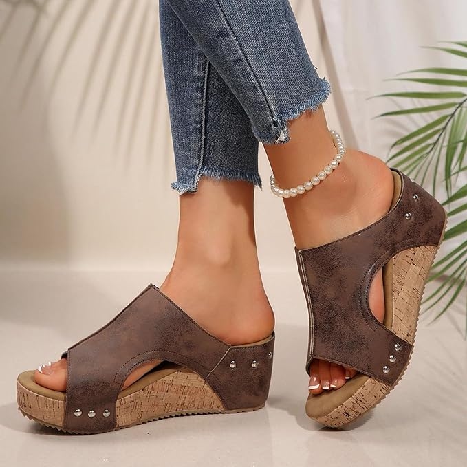 70%Off--Sandals Wedge Heel Women's Summer Comfortable Summer Shoes Traditional Shoes Trainers Barefoot Women's Sandals Wide Feet Elegant Dirndl Shoes