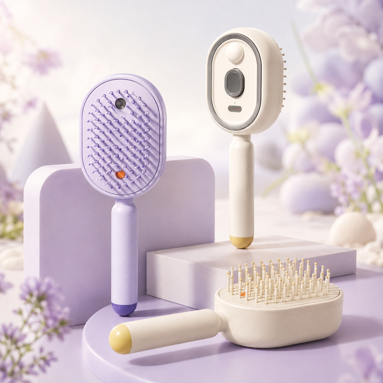 Oil Spray Detangling Comb for Frizz and Tangles