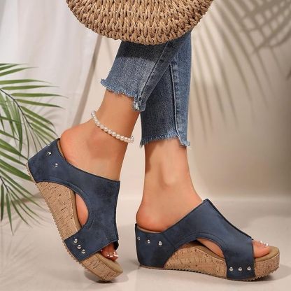 70%Off--Sandals Wedge Heel Women's Summer Comfortable Summer Shoes Traditional Shoes Trainers Barefoot Women's Sandals Wide Feet Elegant Dirndl Shoes