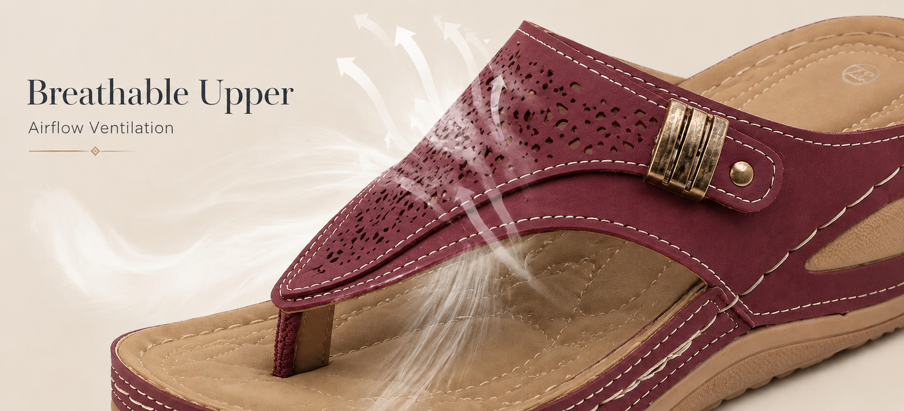 Suggested image: macro shot of breathable mesh upper with airflow or ventilation detail